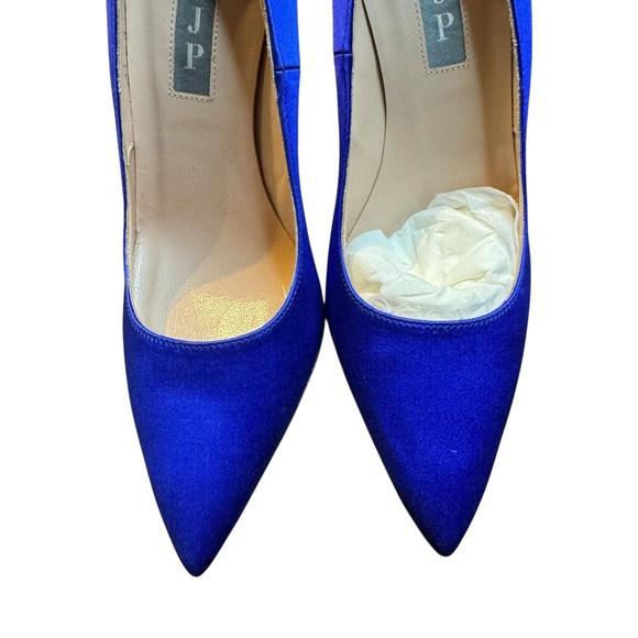SJP Fawn SA Shoes Womens Size 6 Blue Satin Pointed‎ Toe Stiletto Heels Pumps - Picture 2 of 12
